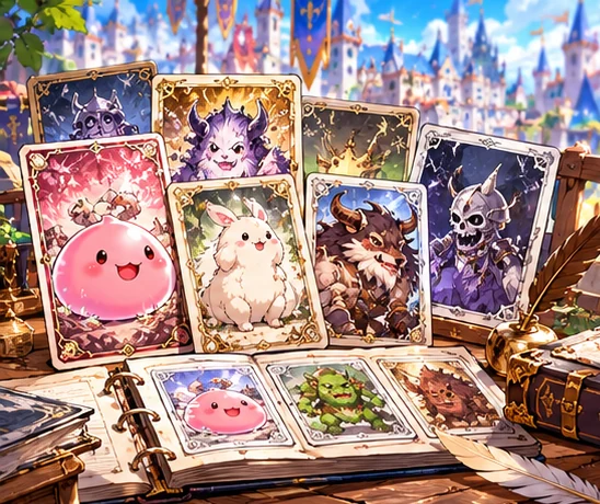 Arte temática ilustrativa de Álbum de Cartas