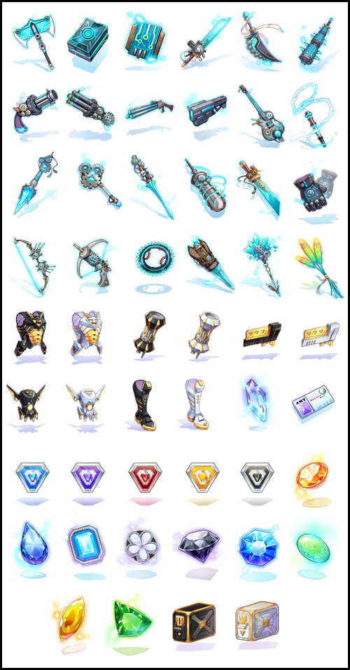 Armas, equipamentos e encantamentos