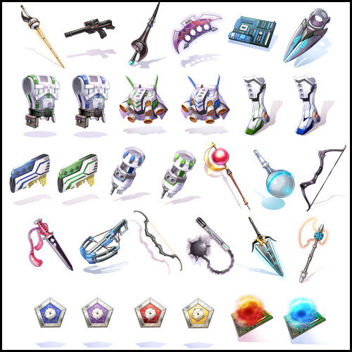 Armas e equipamentos Ilusión