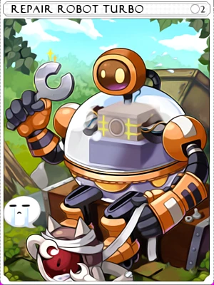 Carta Robô Reparador Turbo