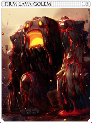 Rigid Lava Golem Card