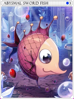 Deep Sea Swordfish Card