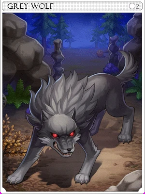 Gray Wolf Card