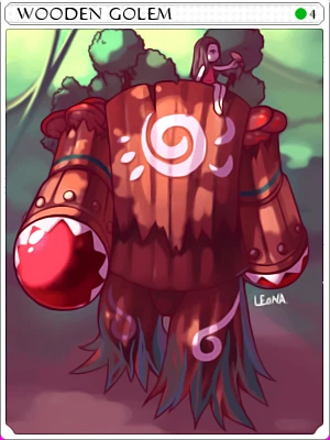 Carta Golem de Madeira