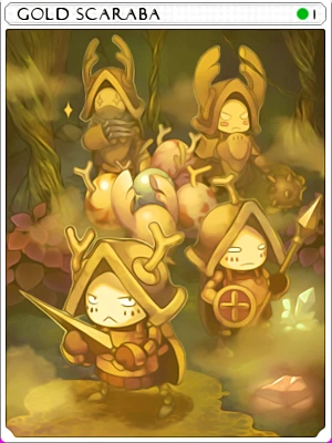 Carta Scaraba Dourado